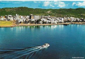 Postales: IBIZA - SAN ANTONIO - RINCÓN DE LA BAHÍA. VISTA AÉREA - CIRCULADA 1968